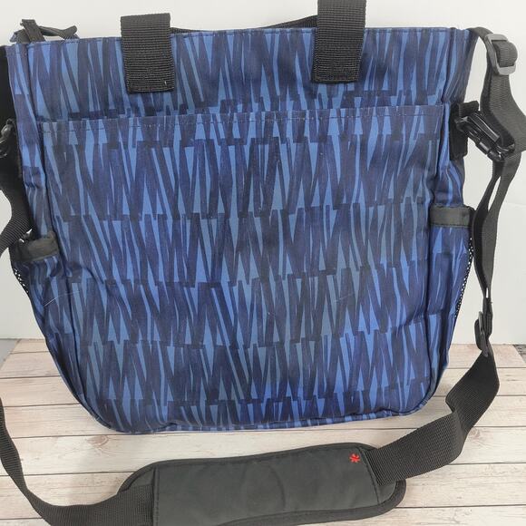 Skip Hop Due Signature Diaper Bag Blue Graffiti - Picture 2 of 7